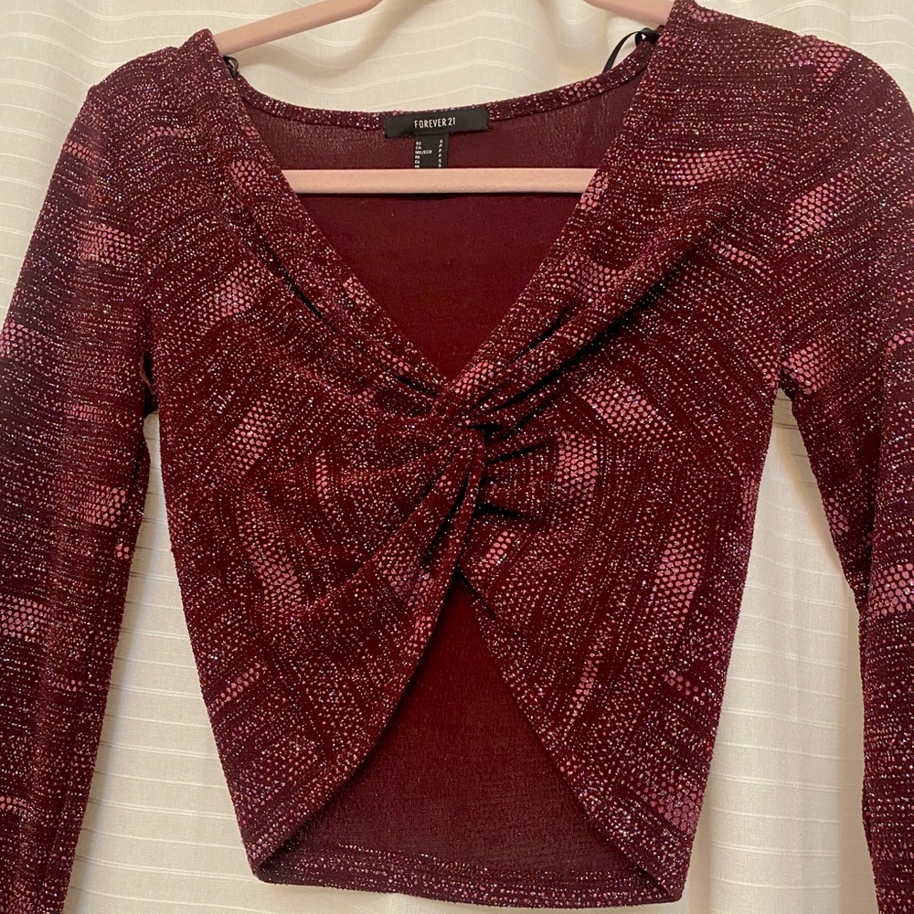 Long Sleeve Crop Top